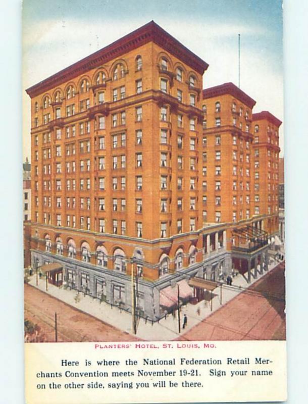 Divided-Back HOTEL SCENE St. Louis Missouri MO H1511