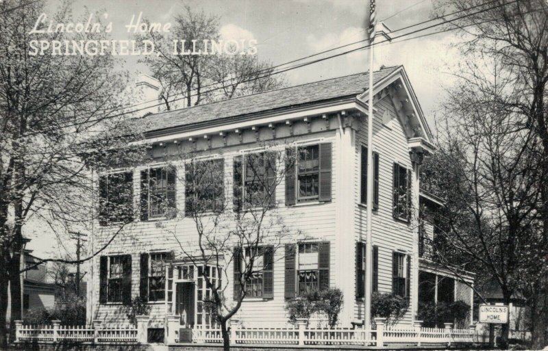 USA Lincoln's Home Springfield Illinois RPPC 03.30