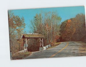 Postcard Entrance to Little Norway Blue Mounds Wisconsin USA