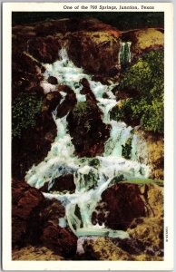 One Of The Springs Junction Texas TX Waterfalls Attractions Postcard