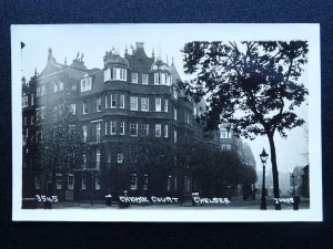 London CHELSEA Cheyne Court c1920s RP Postcard by Johns 3545