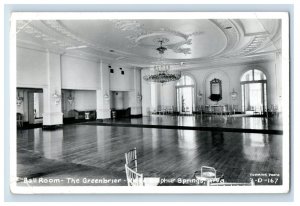 Vintage RPPC Ball Room, Sulphur Springs, W.Va. Postcard Real Photo F124E