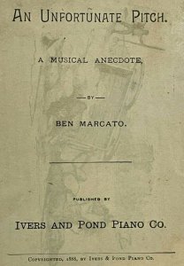c.1888 Ivers Pond Piano 'Unfortunate Pitch' Musical Anecdote Ben Mercato Boston