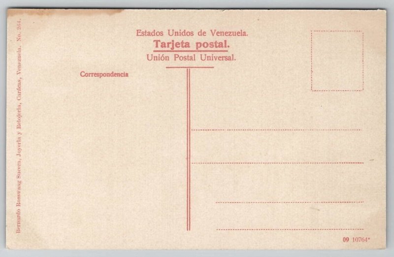 Venezuela Saludo De Caracas Boulevar del Capitolio Postcard B46