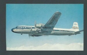 Post Card Airplanes United Airlines DC-7S