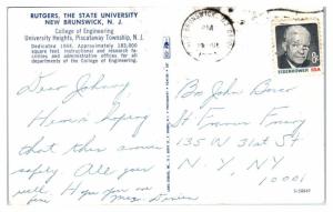 1974 College of Engineering, Rutgers University, Piscataway, NJ Postcard