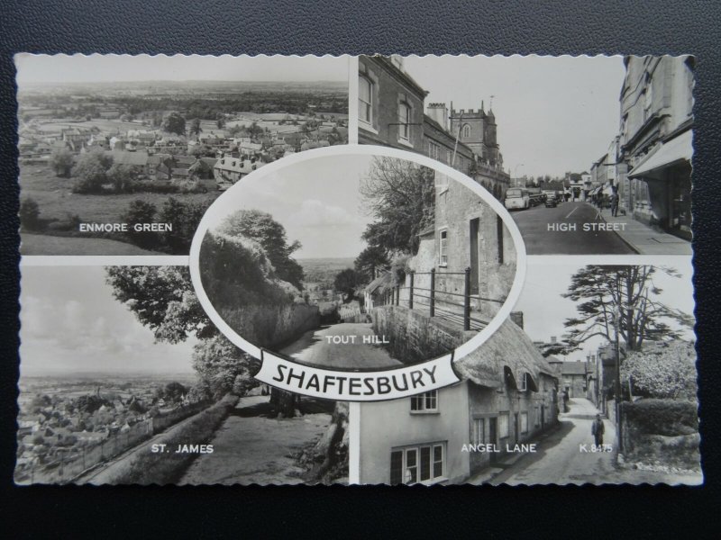 Dorset SHAFTESBURY 5 Image Multiview c1954 RP Postcard by Valentine K8475