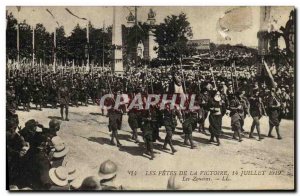 Old Postcard Fetes The Army Of Victory 14 July 1919 The Zouaves