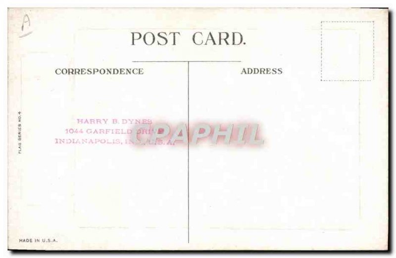 Old Postcard Army Flag US Flag