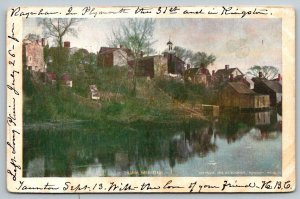 Plymouth Rock Massachusetts Pilgrim Meersteads  Mayflower    Postcard  1904