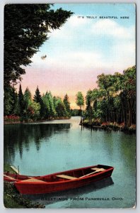 Vintage Postcard 1942 It's Truly Beautiful Here Greetings from Painesville Ohio