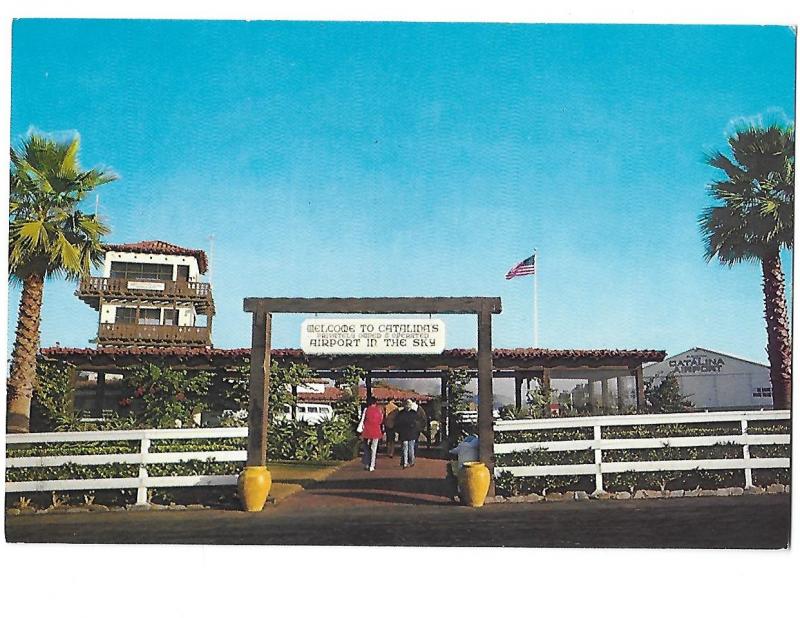 Catalina Island California Airport in the Sky Avalon Continental card 4 by 6