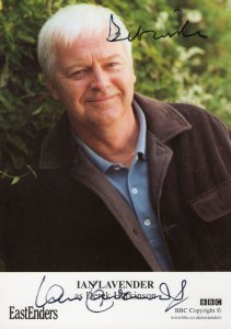 Ian Lavender of Dads Army BBC Eastenders Hand Signed Cast Card Photo
