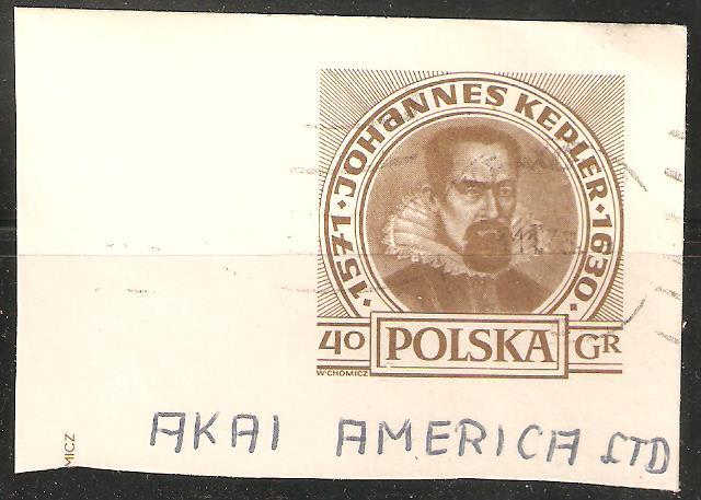 Poland Postal Card Used Corner Johannes Kepler