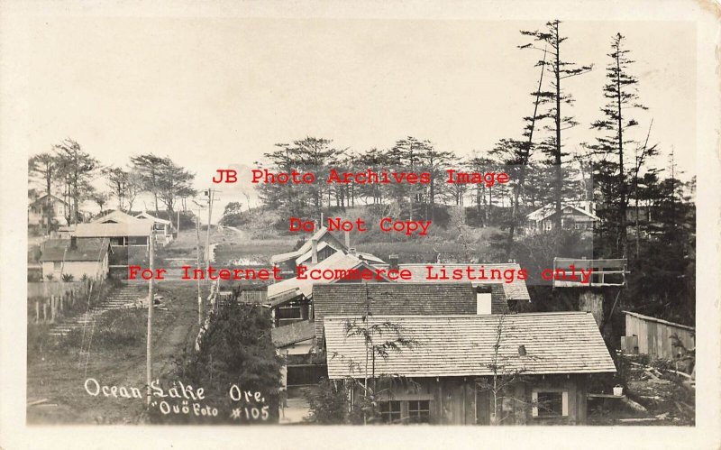 OR, Ocean Sake, Oregon, RPPC, Houses, Homes, Ouo Photo No 105