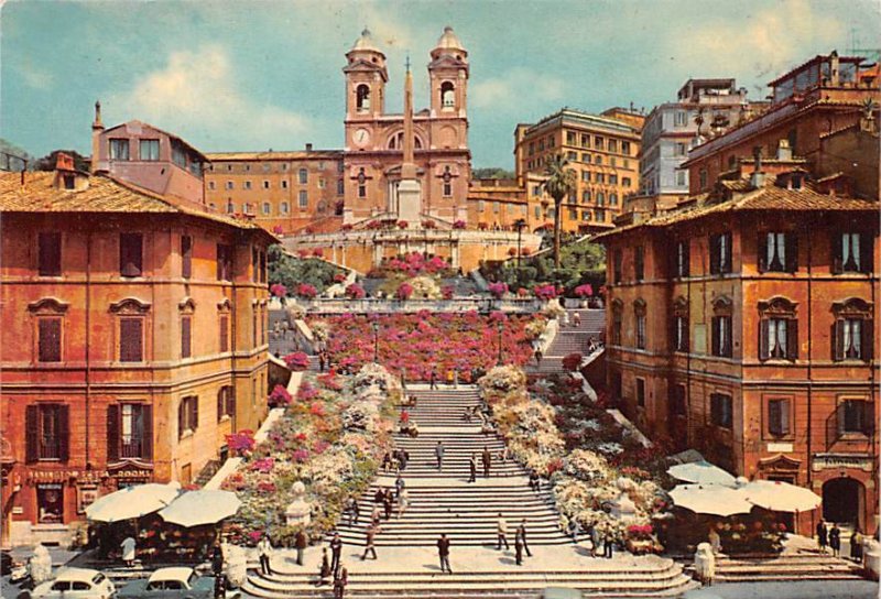 Piazza di Spagna Roma Italy Writing on back 