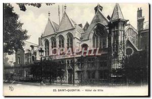 Postcard Saint Quentin Old City Hall