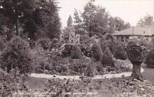 Minnesota Aitkin Ak-Sar-Ben Gardens Castle Real Photo RPPC