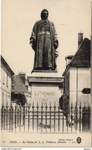 CPA SENS La Statue de L.-J. Thenard (1197187)