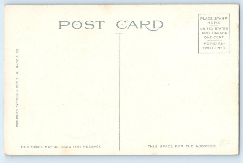 1910 Indianapolis Indiana Vintage Postcard Traction Terminal Building Streetcar