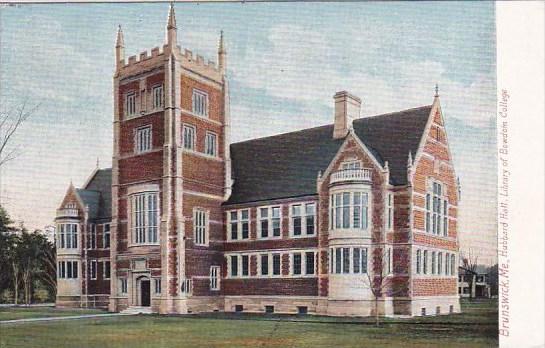 Hubbard Hall Library Of Bowdoin College Brunswick Maine