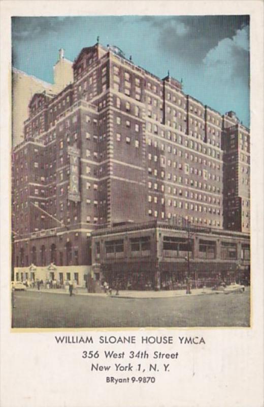 New York City William Sloane House Y M C A Hotel