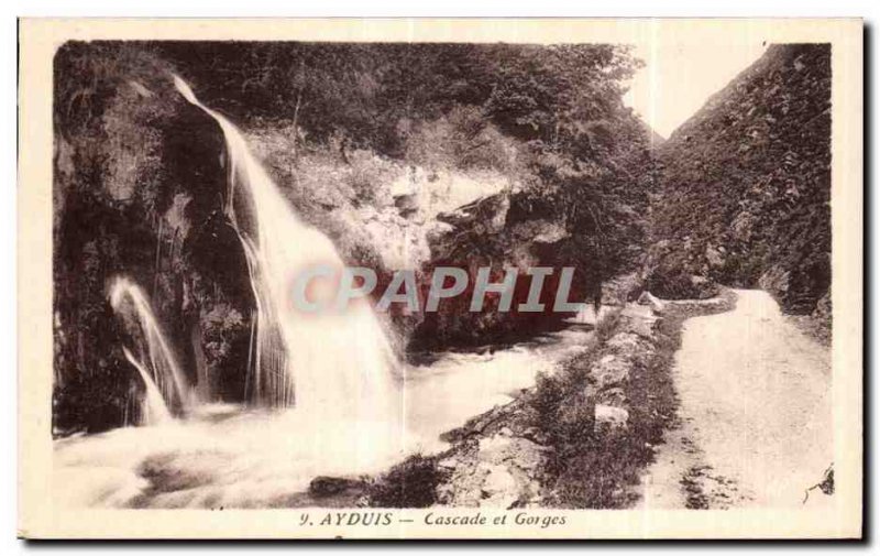 Postcard Old Ayduis Waterfall and Gorges