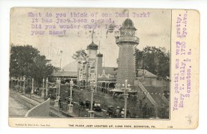 PA - Scranton. Luna Park, The Plaza ca 1906 (creases)