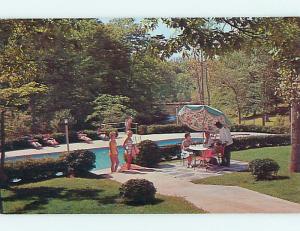 Unused Pre-1980 POOL AT LORD PAGET MOTOR INN MOTEL Williamsburg VA s5232@