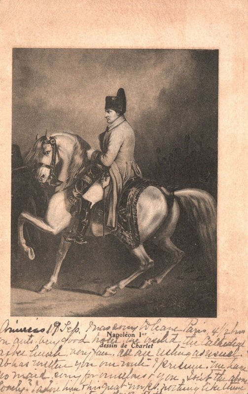 Vintage Postcard Napoleon Dessin De Charlet Horse Riding