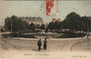 CPA ORLÉANS - La place gambetta (155337)
