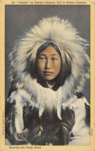 Fur Parka Eskimo Glamour Girl by Roger Dudley postcard