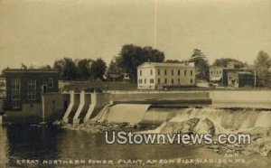 Real Photo, Great Northern Power Plant in Madison, Maine