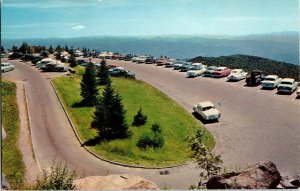 Parking Area Clingmans Dome Smoky Mountains National Park Andrews Bald Postcard 