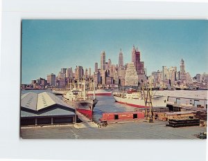 Postcard Skyline of Lower Manhattan New York City New York USA