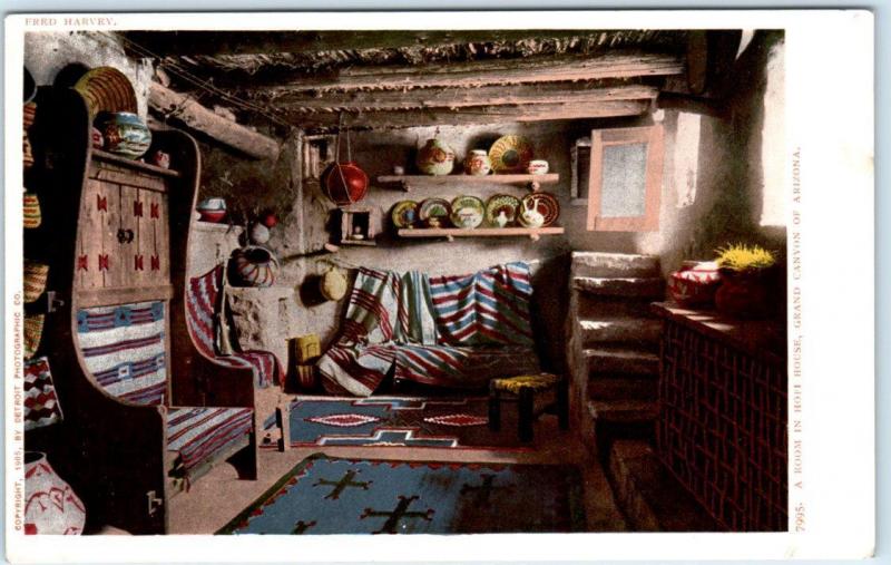 Grand Canyon Arizona Az Interior Room Hopi House 1905