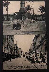 1914 Mint RPPC Postcard US Army Troops Invasion of Veracruz Mexico Transferring
