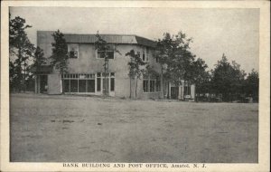 Amatol New Jersey NJ Bank Building and Post Office Ghost Town Vintage Postcard