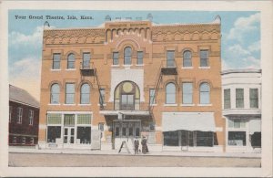 Postcard Your Grand Theatre Iola KS