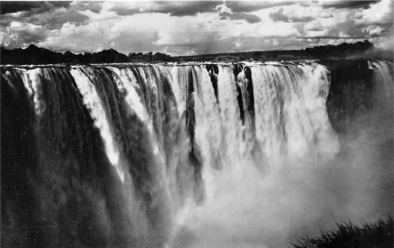 RPPC THE MAIN FALLS RAIN FOREST VICTORIA FALLS SOUTH AFRICA REAL PHOTO POSTCARD