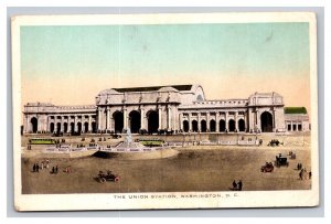 Vintage 1910s Postcard Union Station Washington D.C.