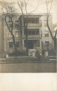 IL, Chicago? Illinois, RPPC, Apartment Building, Entrance View, Huckins Photo