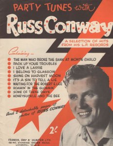 Russ Conway Party Tunes With Song Album Sheet Music Book