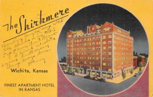 Wichita Kansas The Shirkmere Apartment Hotel Vintage Postcard JF685409