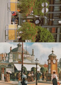 Hannover Cafe Kropcke German City Clock 2x Postcard s