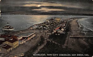 Moonlight, Tent City Coronado San Diego California  