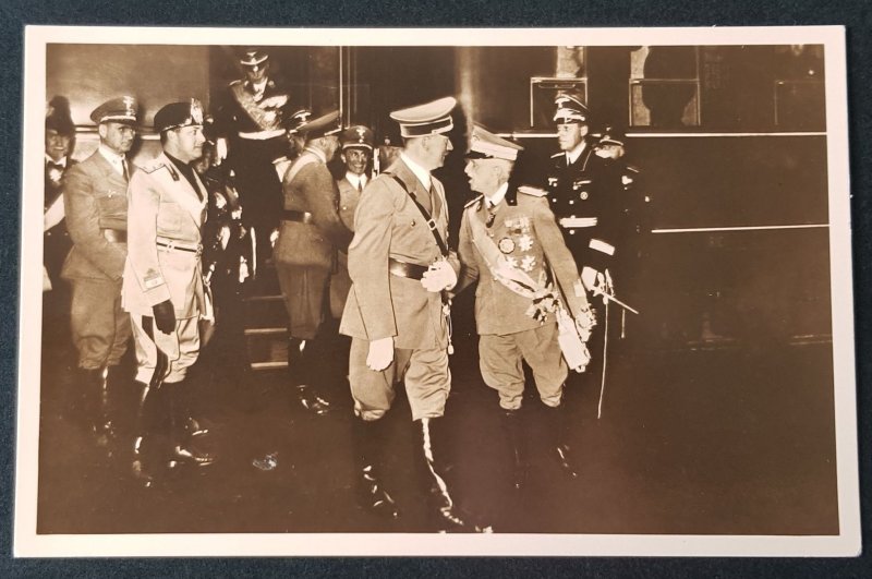 GERMAN EMPIRE THIRD 3rd REICH PROPAGANDA - ADOLF HITLER BENITO MUSSOLINI