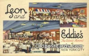 Leon & Eddie's Restaurant, New York City, NYC USA Unused light wear