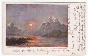 Land of the Midnight Sun Scandinavia 1906 postcard