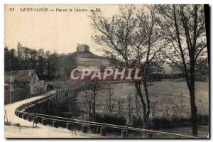 Old Postcard Saint Flour View On Calvary
